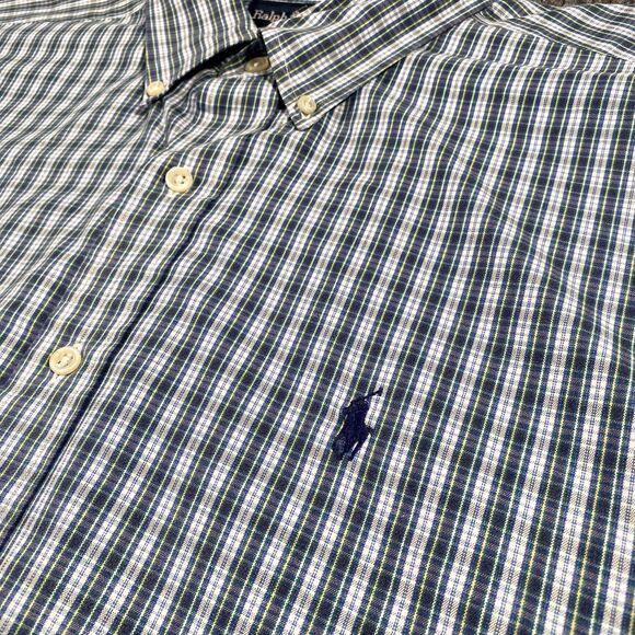 Vintage Polo Ralph Lauren Mens XL Blake Long Sleeve Oxford Shirt Hong Kong Made - Picture 4 of 9